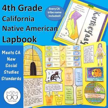 Preview of 4th Grade California Native American Tribe Lapbook Research Project - Any Tribe