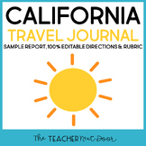 4th Grade California Travel Journal - California Report - 