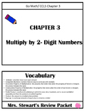 4th Grade- Chapter 3, Go Math Review Packet