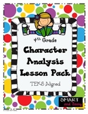 4th Grade Character Analysis Lesson Pack TEKS Aligned