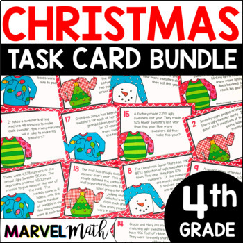 Download 4th Grade Christmas Bundle Multiplication, Division ...