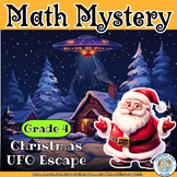 4th Grade Christmas Math game, Santa Escape from UFO