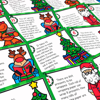 4th Grade Christmas Multi Step Word Problems By Marvel Math Tpt