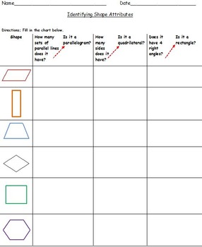 4th grade classifying quadrilaterals common core