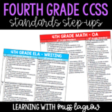 4th Grade Common Core CCSS Standards Step-Up Reference Che