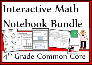 Preview of 4th Grade Common Core Interactive Math Notebook Bundle