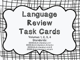 4th Grade Common Core Language Review Bundle (4 task card sets)
