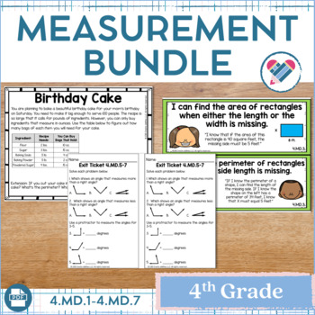 Preview of Measurement Bundle 4th Grade