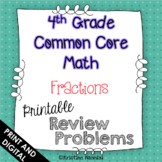 4th Grade Common Core Math Review or Homework Problems Fra