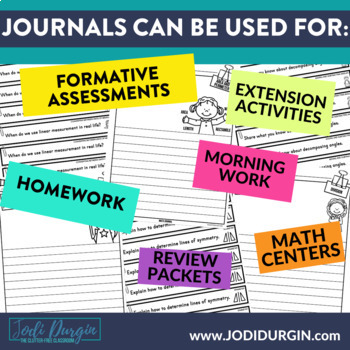 4th Grade Math Journal Prompts | Math Journals | 4th Grade ...