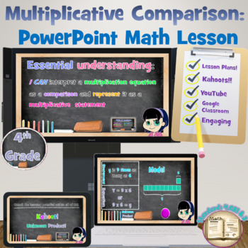 Preview of Multiplicative Comparison (4.OA.1 & 4.OA.2): Digital Math Lessons