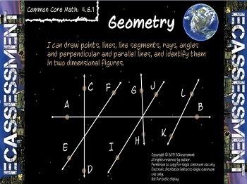 Preview of Geometry (4.G.1):  4th Grade Math CCS Lesson