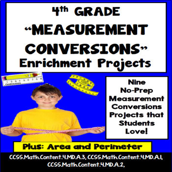 Preview of 4th Grade Measurement Conversion Projects, Vocabulary Handout