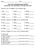 4th Grade Common Core - Math Place Value Worksheets -Skills