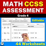 4th Grade Math Review & Test Prep: Standards-Based Assessm