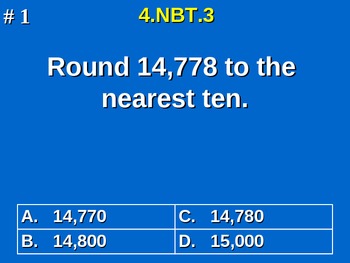 Preview of 4th Grade Common Core Math - Round Multi-Digit Whole Numbers  4.NBT.3