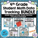 4th Grade Math Student Data Tracking Bundled Set (Common C