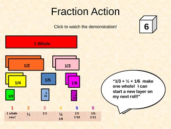 Preview of Fractions Games for Addition, Subtraction, and Equivalent Fractions