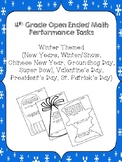 4th Grade Common Core Open Ended Winter Assessment Task Bundle!