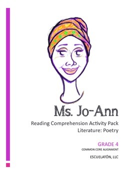 4th Grade Common Core Poetry Lesson: Reading Comprehension ...