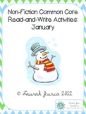 Non-Fiction Common Core Close Reading and Writing: January