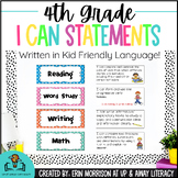 4th Grade Common Core "I Can" Statements- Kid Friendly