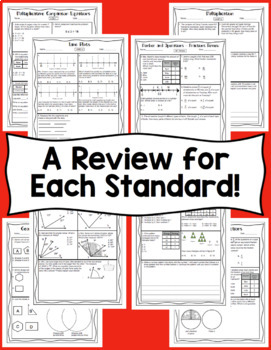 4th Grade Math Test Prep: All Standards Mega Bundle by Math Mojo