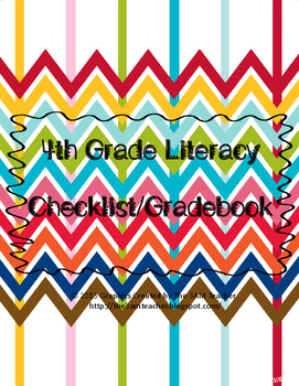 Preview of 4th Grade Common Core Tracking Sheets for Literacy