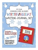 4th Grade Common Core Winter Writing Journal Set (task car