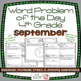 Word Problems 4th Grade, September, Spiral Review, Distanc