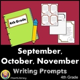 Writing Prompts September 4th Grade Common Core by iHeartLiteracy