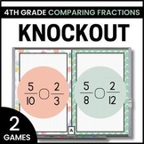 4th Grade Comparing Fractions and Mixed Numbers Games - 4t