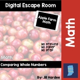 4th Grade Comparing Whole Numbers Digital Mini Escape Room