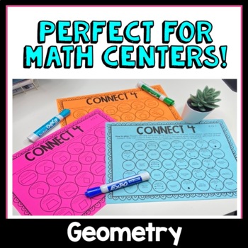 4th grade connect 4 math games geometry common core aligned tpt