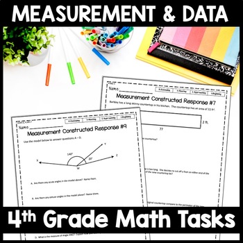 Preview of Constructed Response Practice Test: 4th Grade Measurement Math Performance Tasks