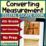 4th Grade Converting Measurement Digital Escape Room - Dis
