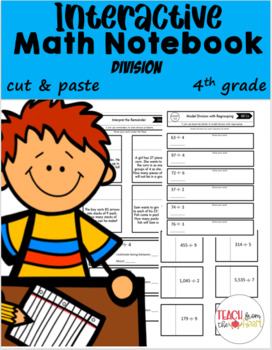 Preview of 4th Grade Cut and Paste Interactive Notebook (Division)