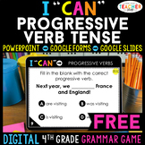 4th Grade DIGITAL I CAN Grammar Game | Progressive Verb Te