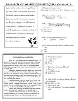 4th Grade Daily ELA Review - Research and Writing Mini Bites Weeks 17 to 24