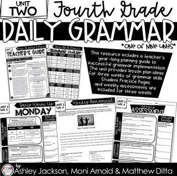 Preview of 4th Grade Daily Grammar Unit 2