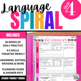 4th Grade ELA Spiral Review: Daily Grammar Practice & Lang