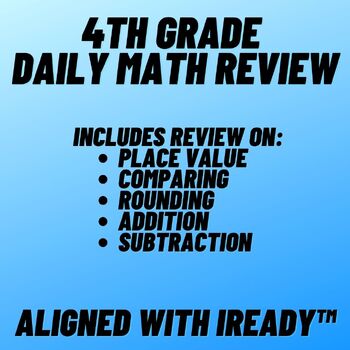 4th Grade Daily Math Review By Lil Red Teacher | TPT