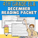 4th Grade December Reading Packet Independent Work, Early 