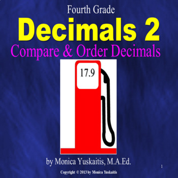 Preview of 4th Grade Decimals 2 - Comparing Decimals Powerpoint Lesson