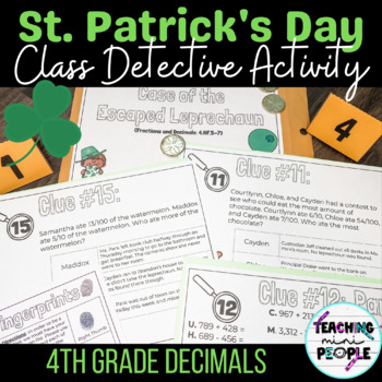 Preview of 4th Grade Decimals | CSI Math Detectives