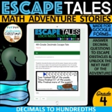 4th Grade Decimals | Digital Escape Tale for Google Forms™