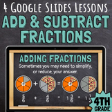 4th Grade Decompose, Add, and Subtract Fractions & Mixed N