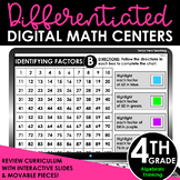 4th Grade Differentiated Digital Math Centers Algebraic Thinking