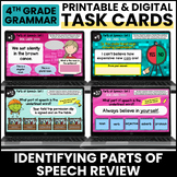 4th Grade Digital Grammar Activities - Identifying Parts o