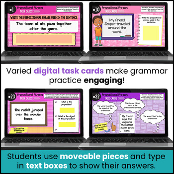 4th Grade Digital Grammar Activities - Prepositional Phrases | TpT